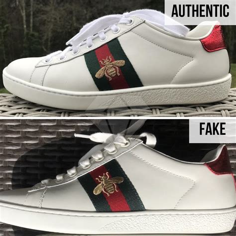 gucci white sneakers fake vs real|Gucci knockoff sneakers.